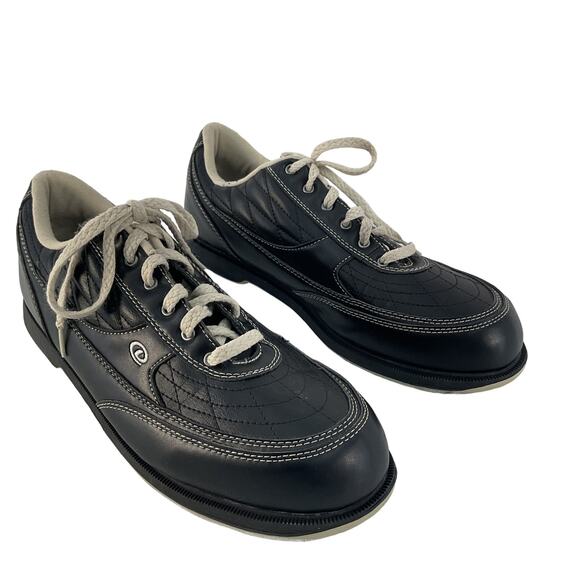 Dexter Turbo II Black Bowling Sneaker Shoes Men's Size 14 Wide Preowned - Picture 1 of 7